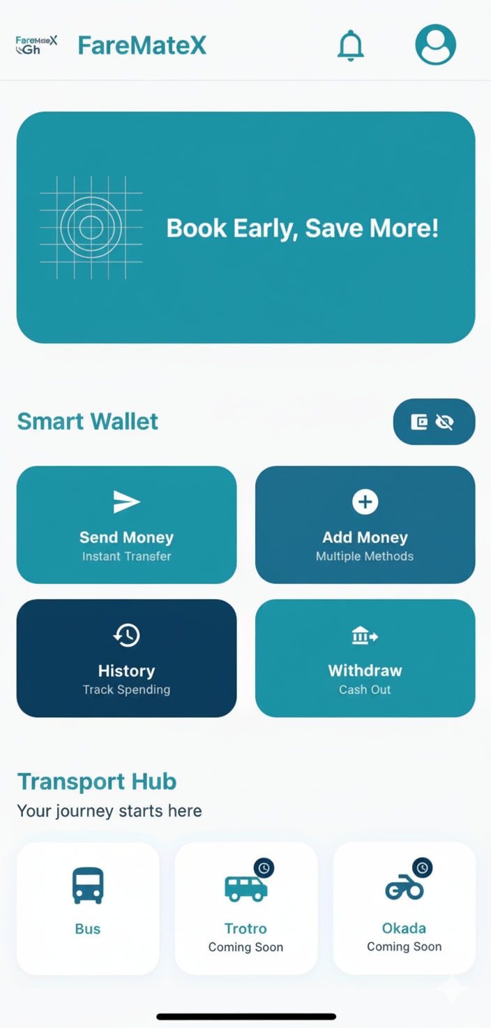 FaremateX App Interface